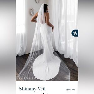 Grace Loves Lace Gold Shimmy Veil